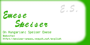 emese speiser business card